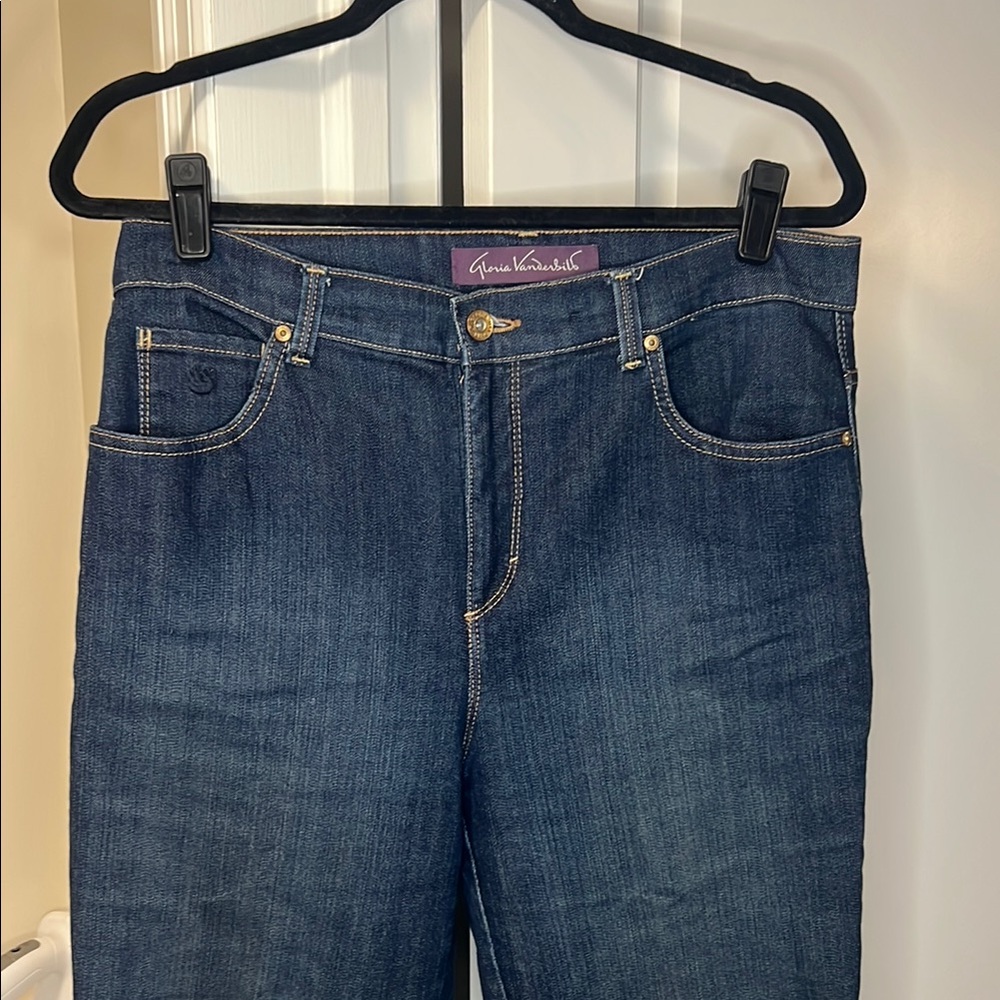 Gloria Vanderbilt Women's Dark Blue Straight Leg Jeans